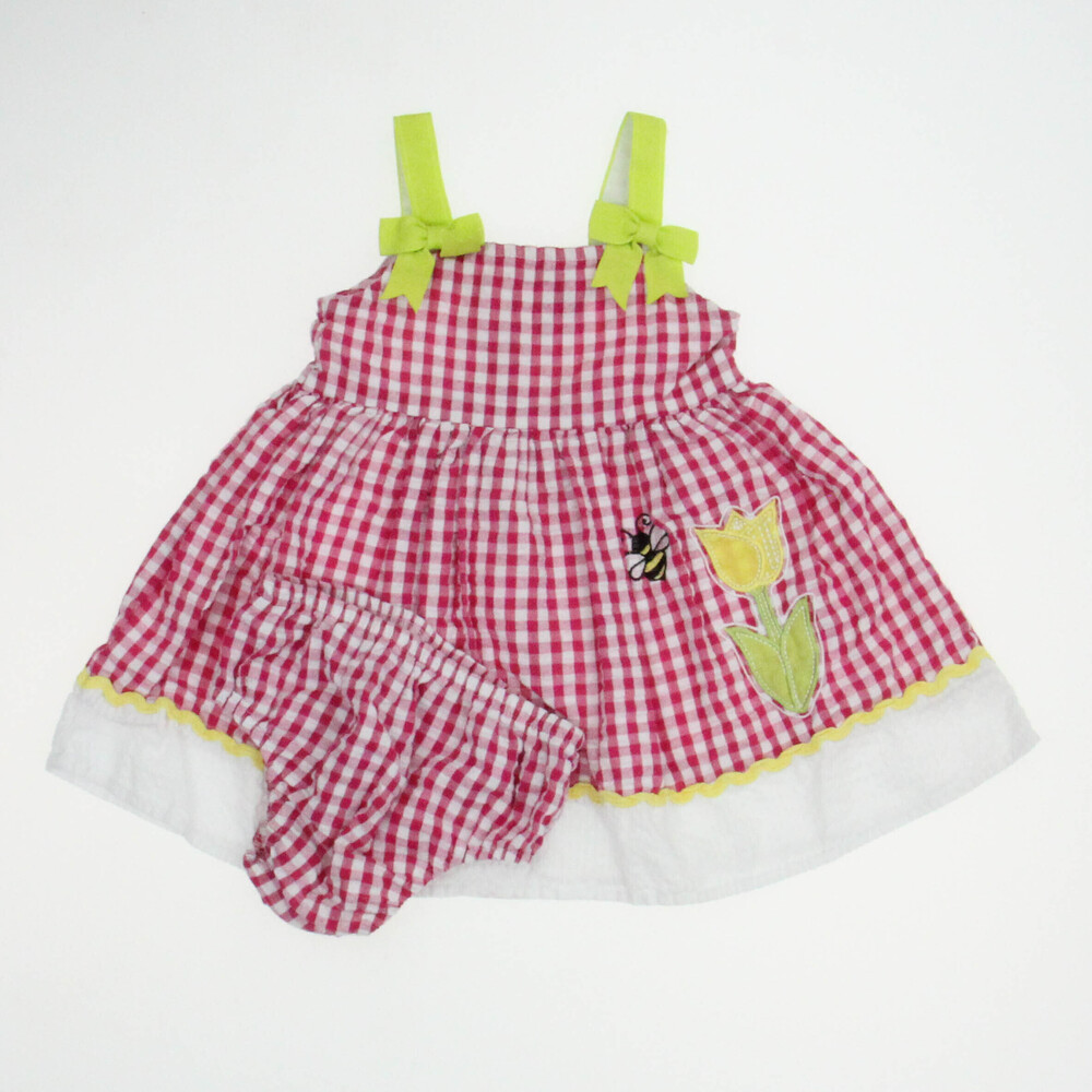 Sweet Heart Girls Pink | White Dress size: 18 Months